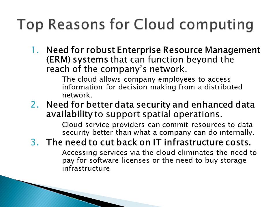 Top Reasons for Cloud computing