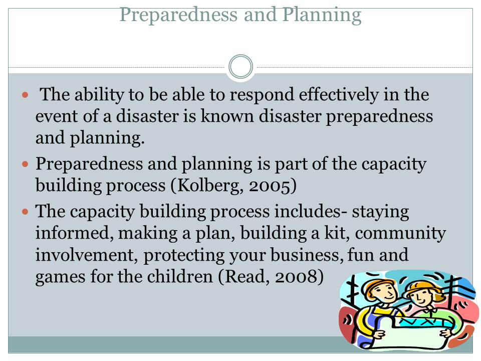 Preparedness and Planning