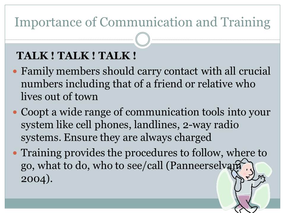 Importance of Communication and Training