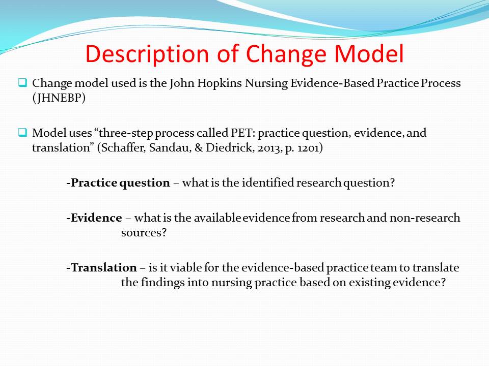 Description of Change Model