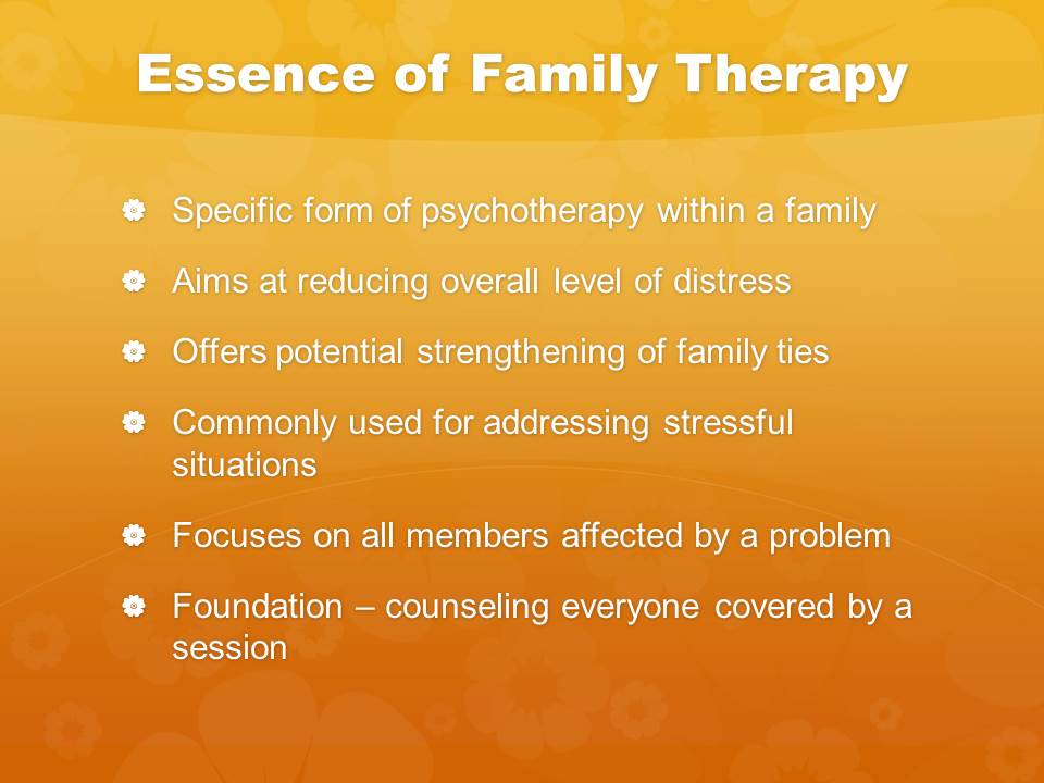 Essence of Family Therapy