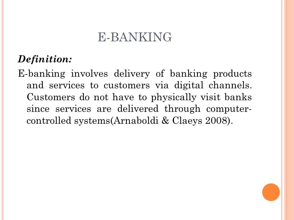 electronic banking essay