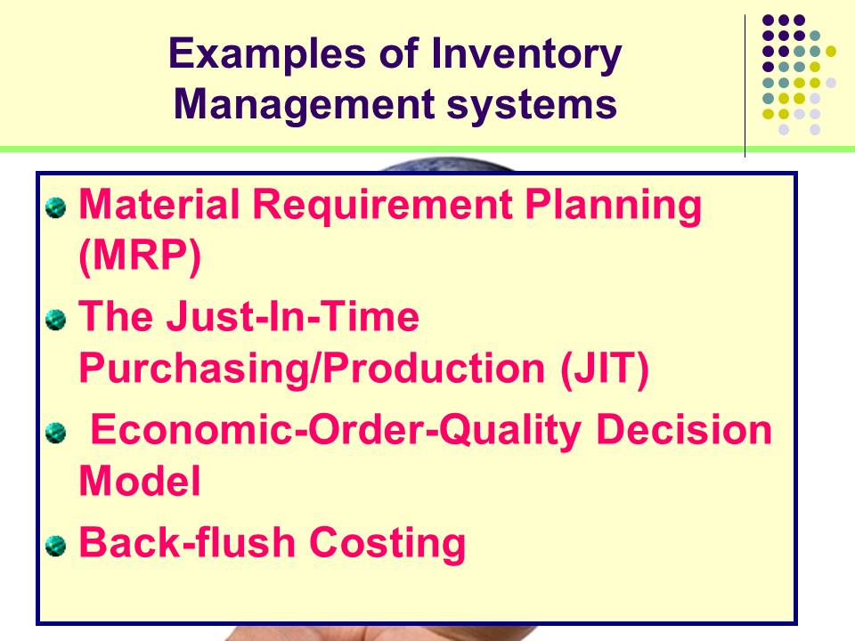 Examples of Inventory Management systems