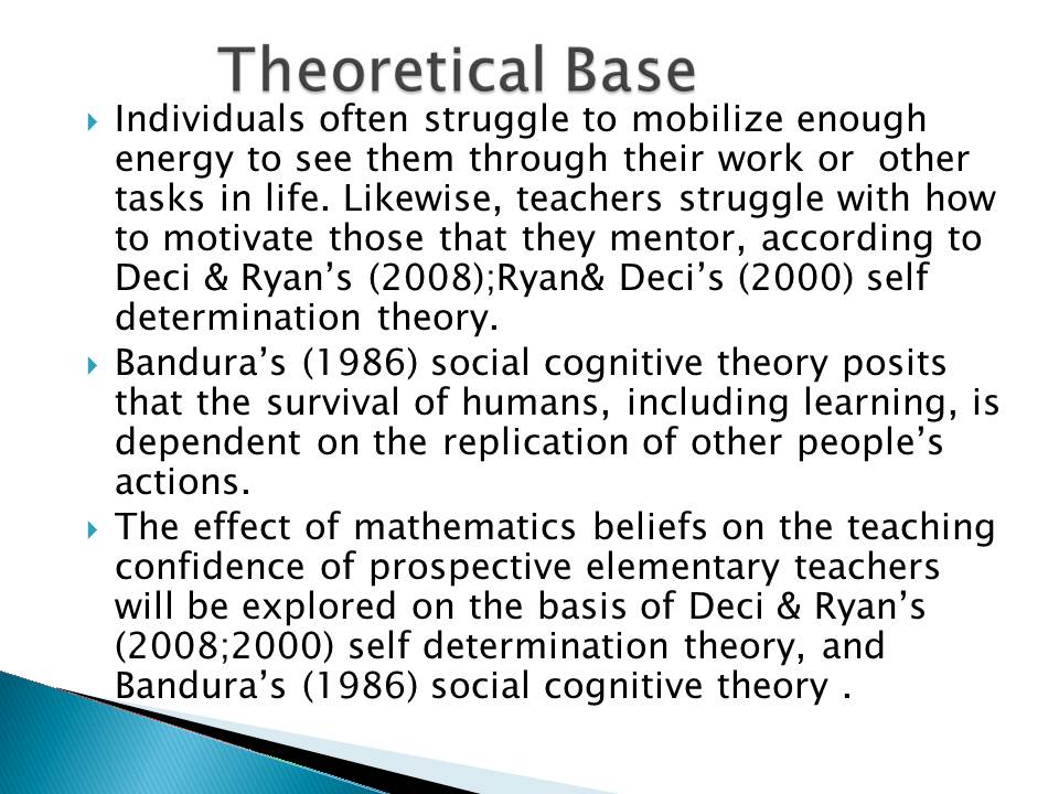 Theoretical Base