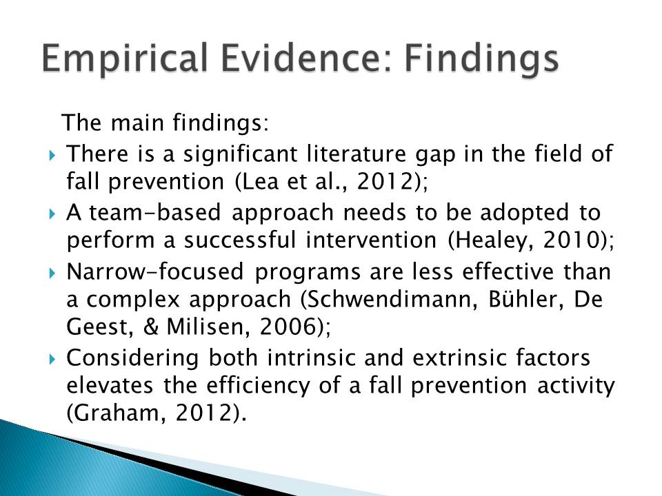 Empirical Evidence: Findings