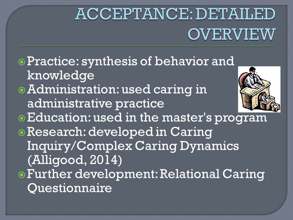 Acceptance: Detailed Overview