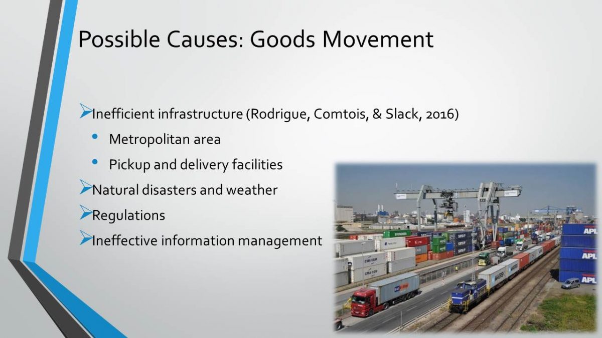 Possible Causes: Goods Movement