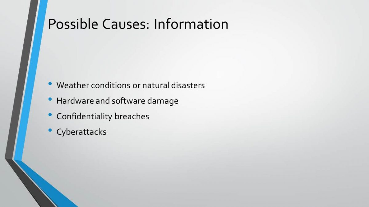 Possible Causes: Information