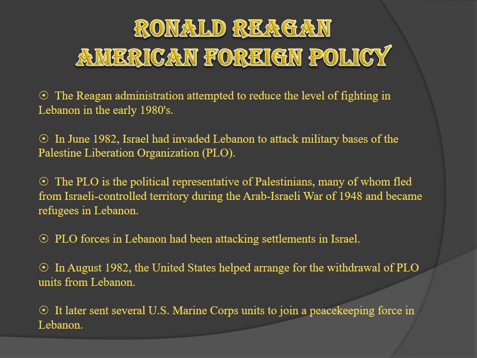 Ronald Reagan American Foreign Policy