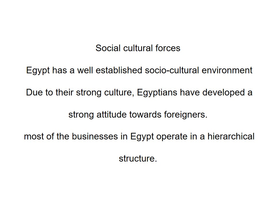 Social cultural forces