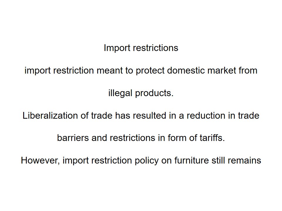 Import restrictions 