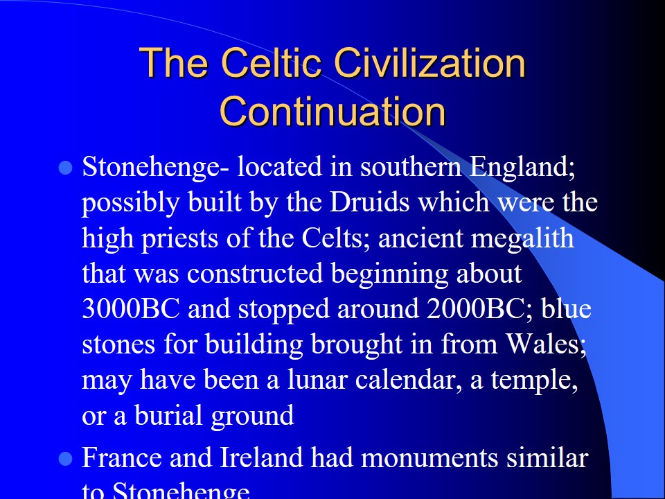 The Celtic Civilization