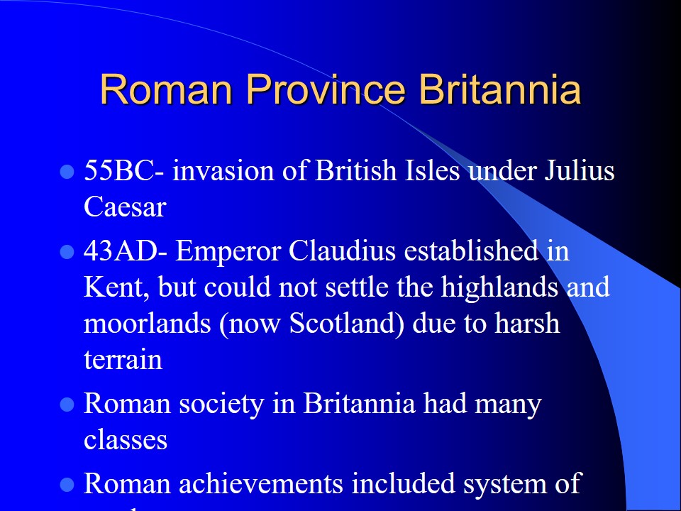 Roman Province Britannia