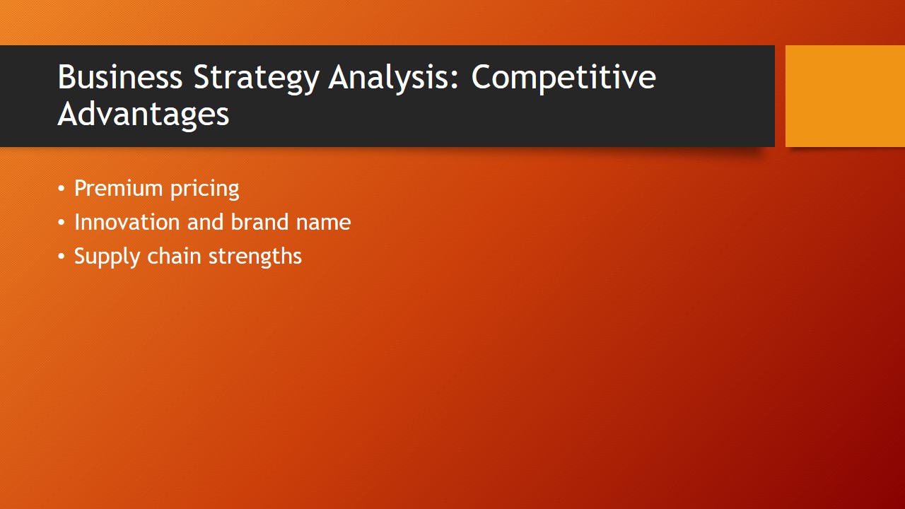 Business Strategy Analysis: Competitive Advantages