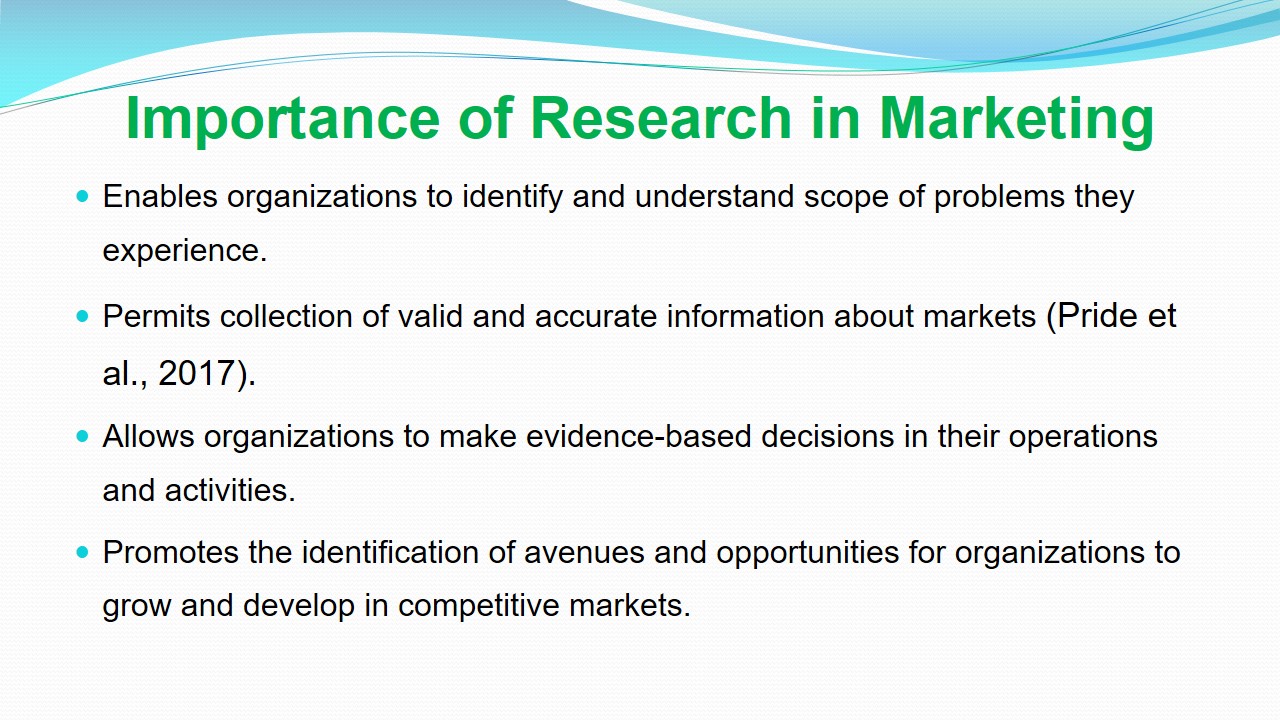 Importance of Research in Marketing