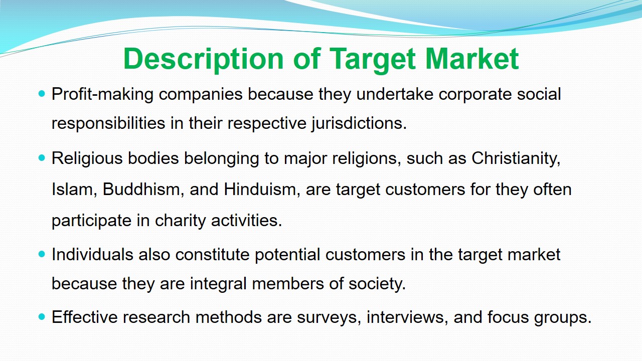 Description of Target Market