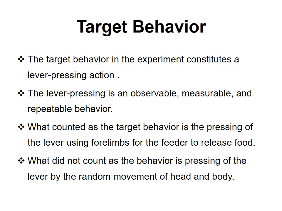 Target Behavior