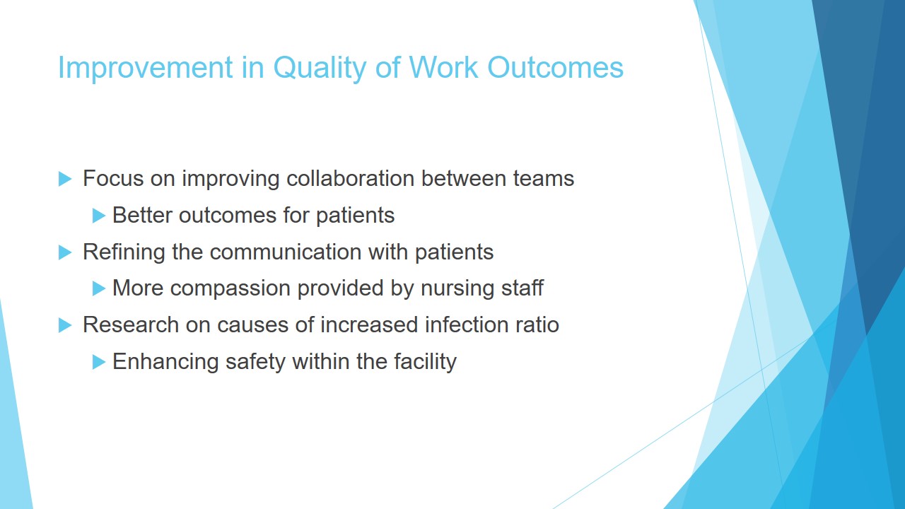Improvement in Quality of Work Outcomes