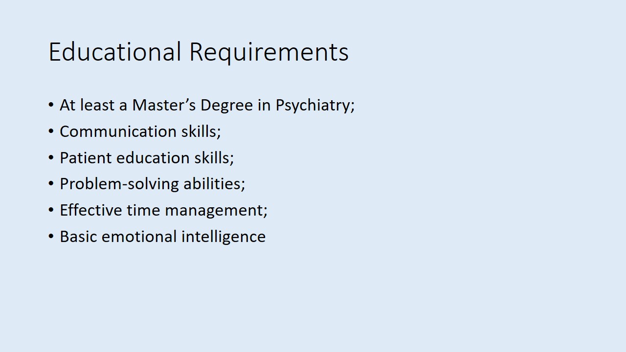 Educational Requirements