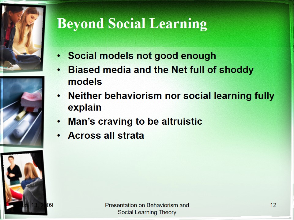 Beyond Social Learning