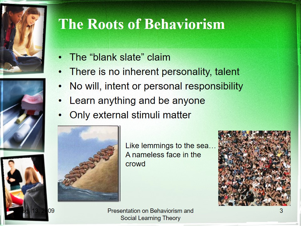 The Roots of Behaviorism