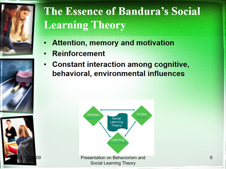 The Essence of Bandura’s Social Learning Theory