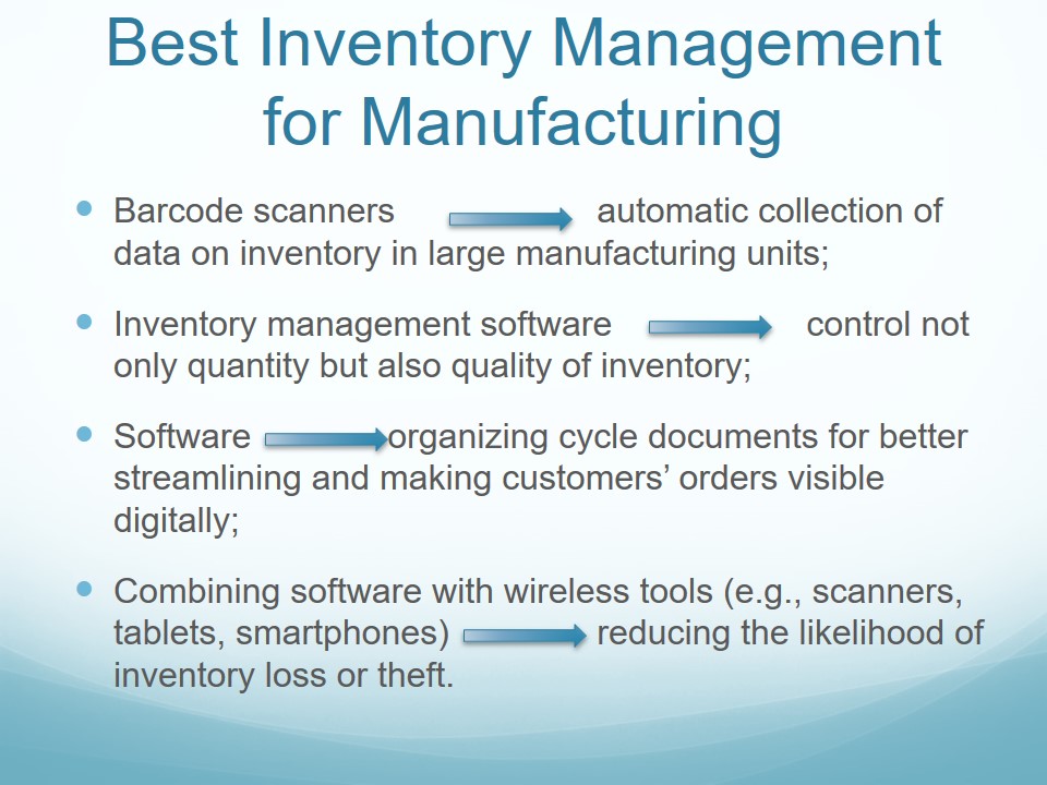 Best Inventory Management for Manufacturing