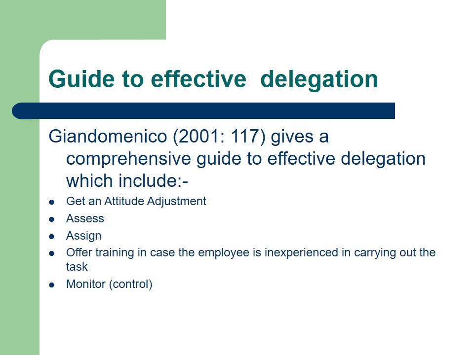 Guide to effective delegation
