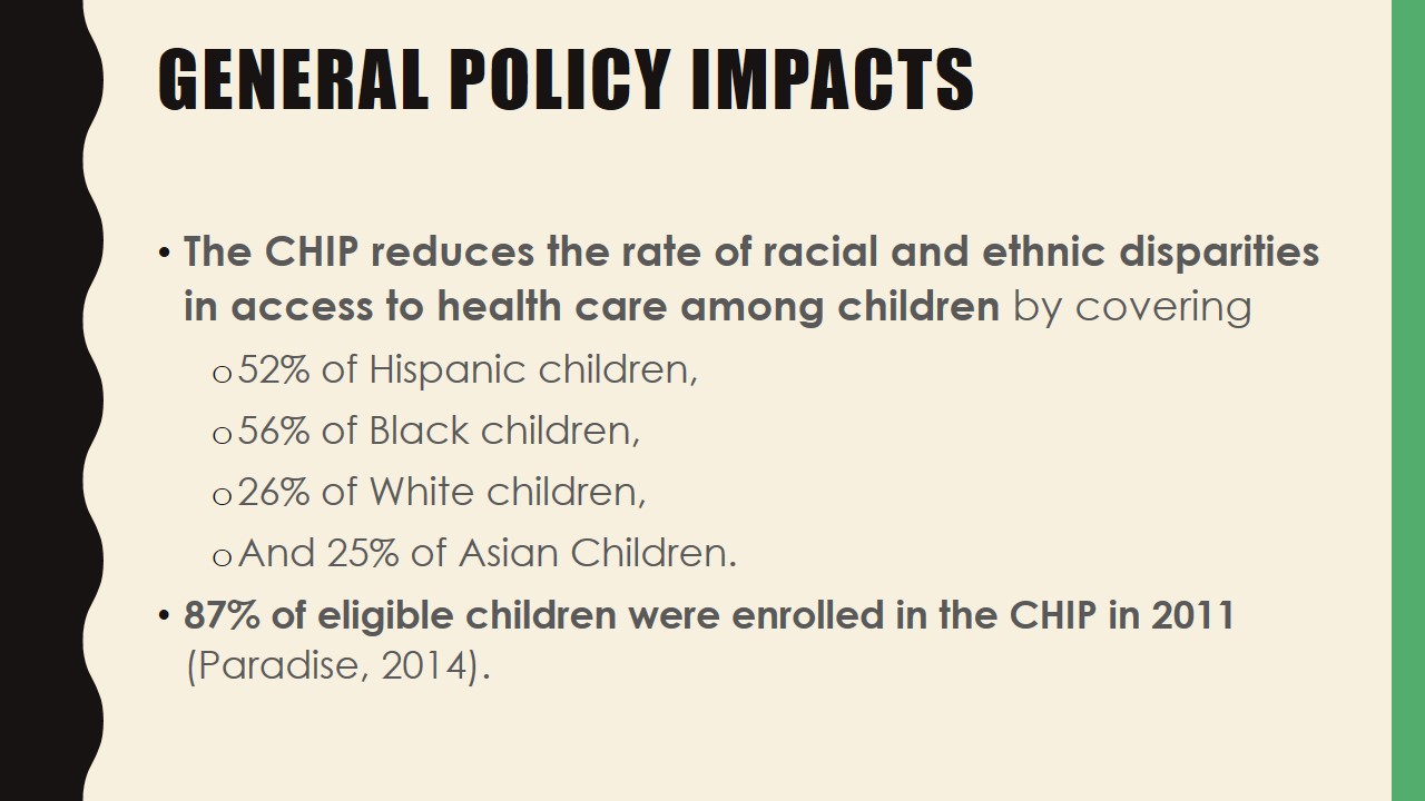 General Policy impacts