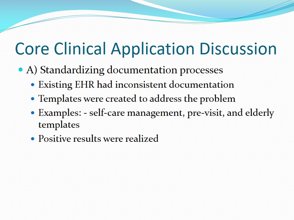 Standardizing documentation processes