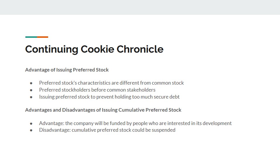 Continuing Cookie Chronicle