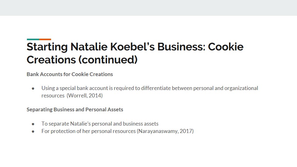 Starting Natalie Koebel’s Business: Cookie Creations