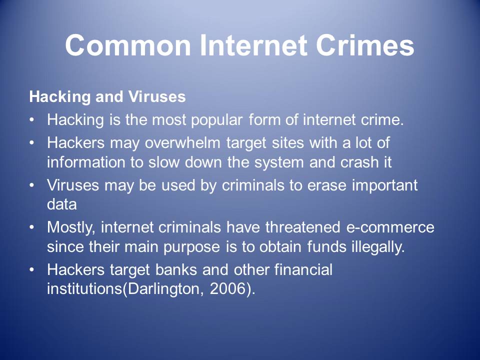 Common Internet Crimes