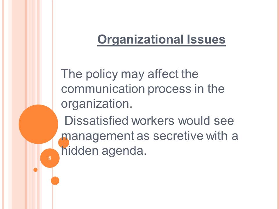 Organizational Issues