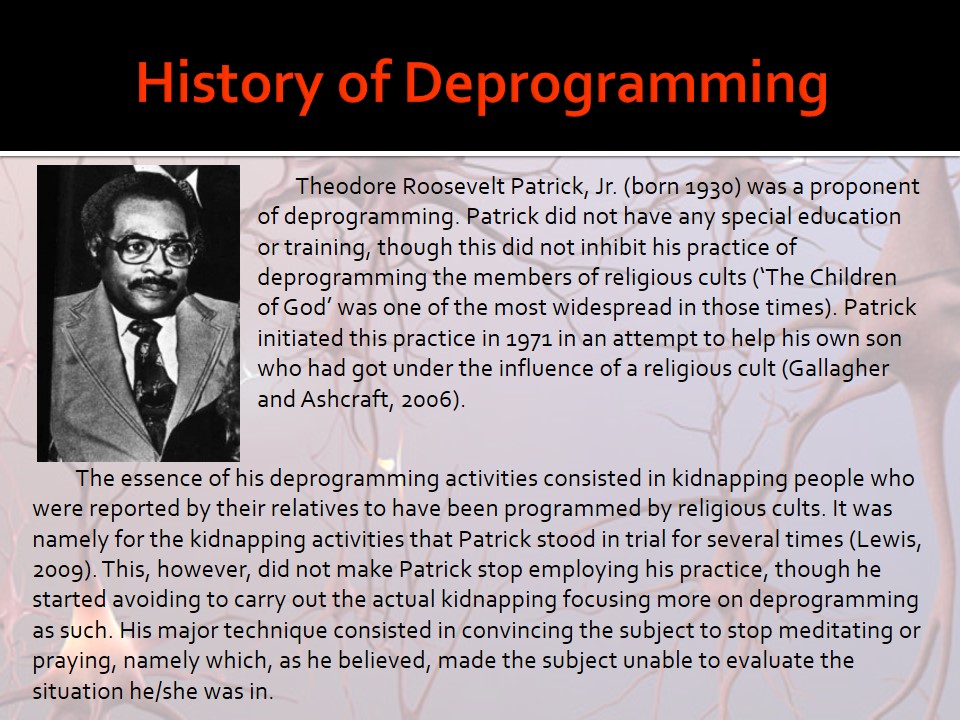 History of Deprogramming