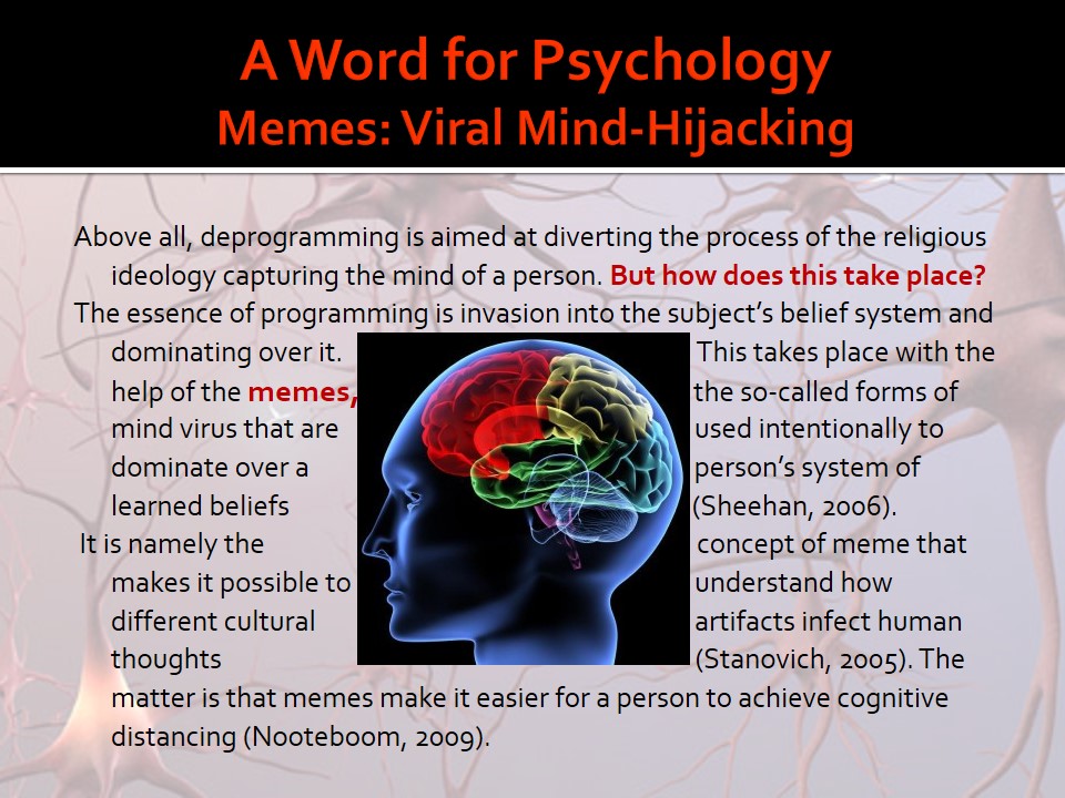 A Word for Psychology Memes: Viral Mind-Hijacking