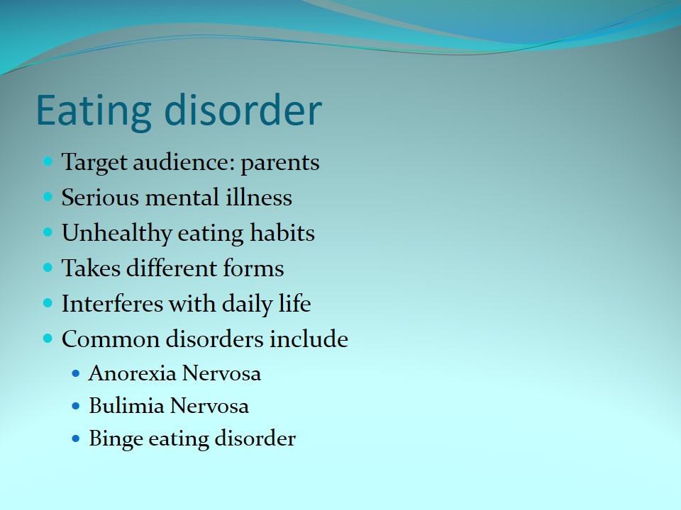 eating disorder essay causes