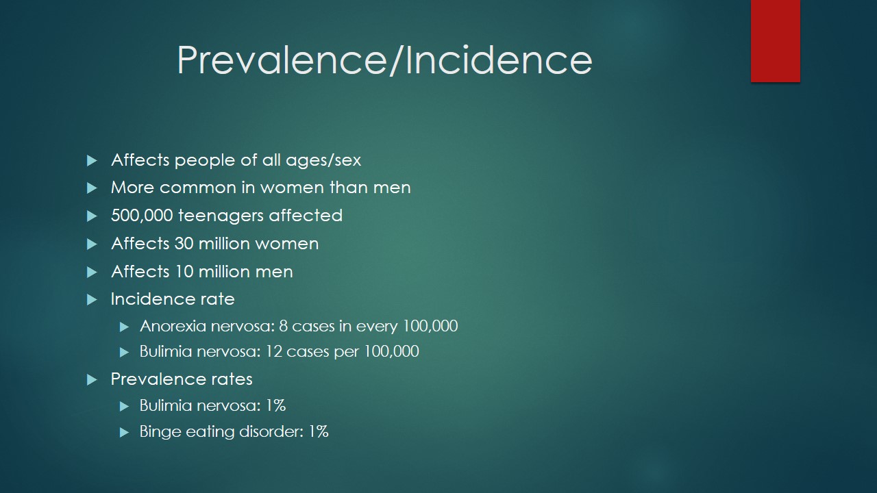 Prevalence/Incidence