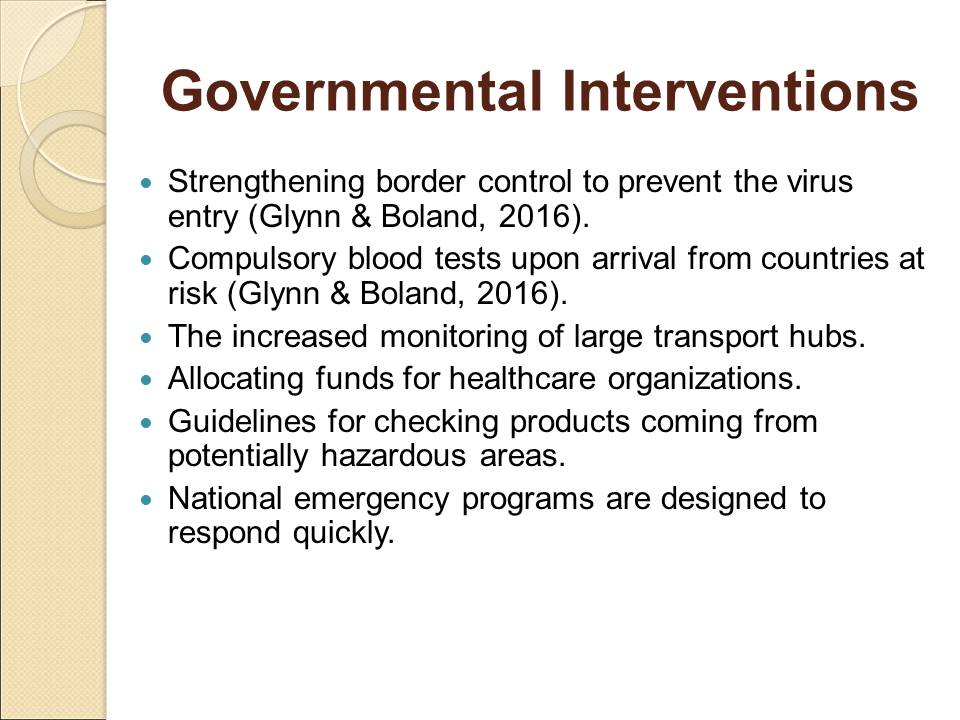 Governmental Interventions