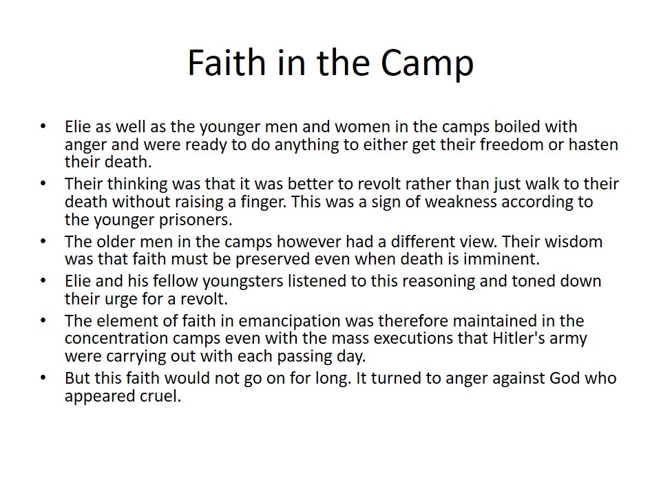 Faith in the Camp
