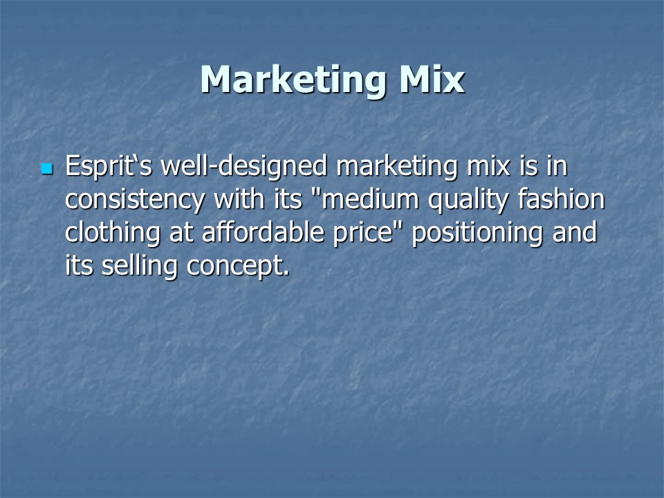 Marketing Mix