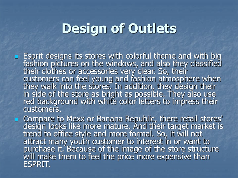 Design of Outlets