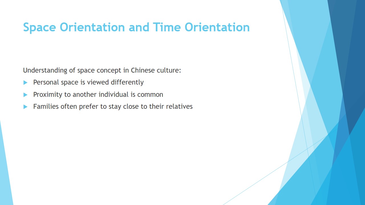 Space Orientation and Time Orientation
