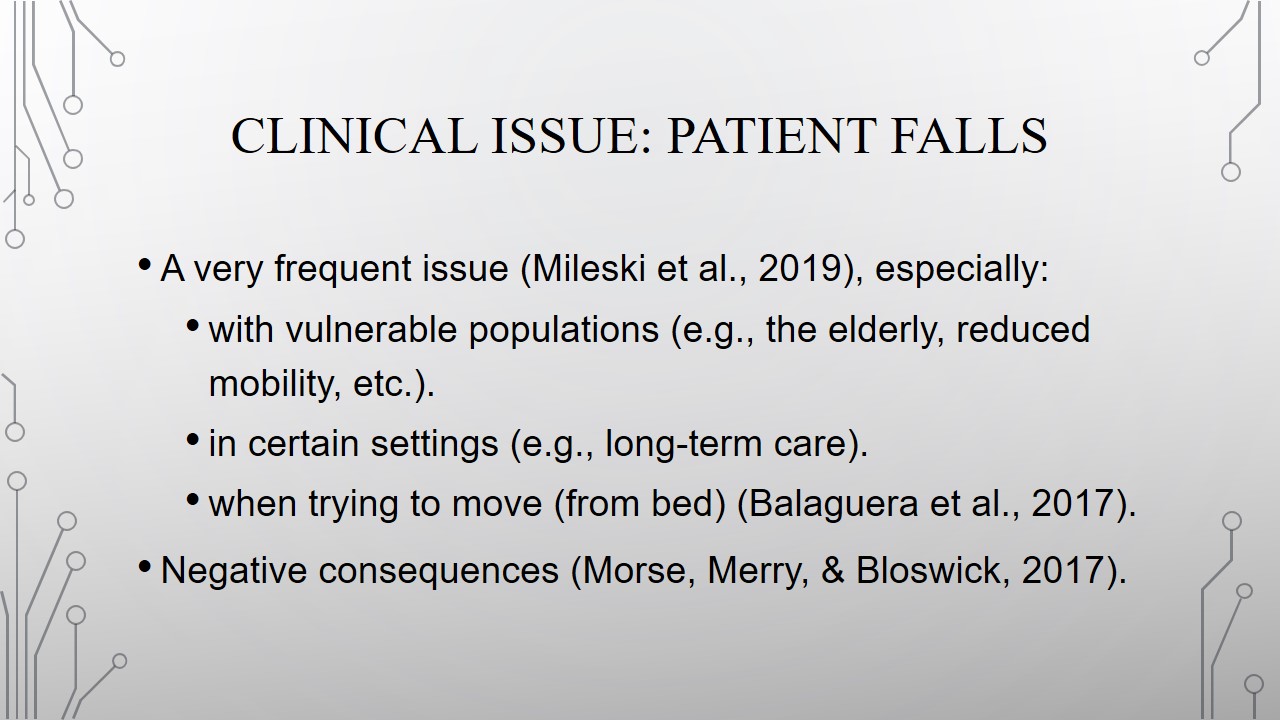 Clinical issue: Patient falls