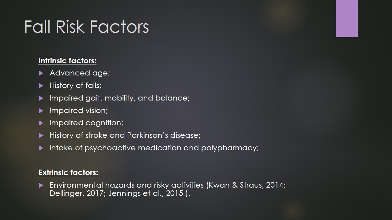 Fall Risk Factors
