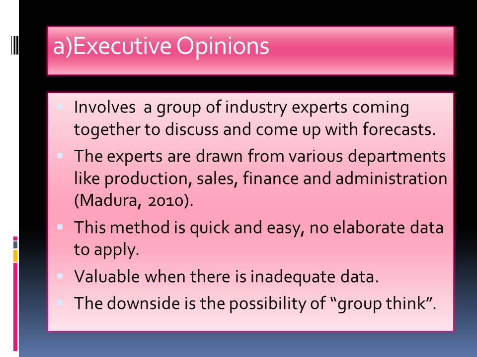 Executive Opinions