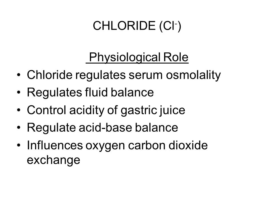 Chloride (CL-)