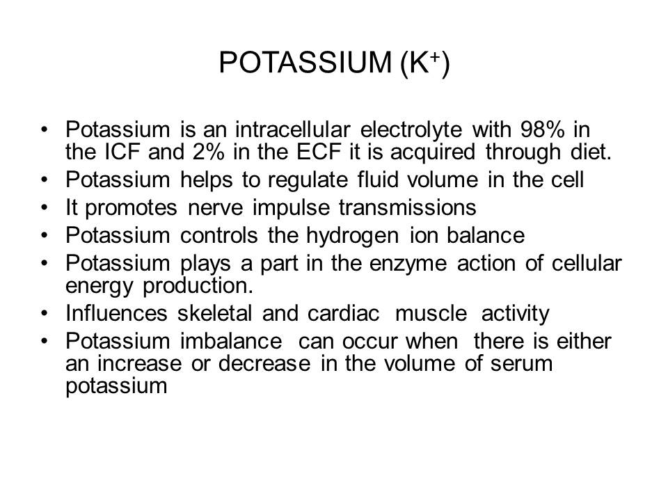 Potassium (K+)