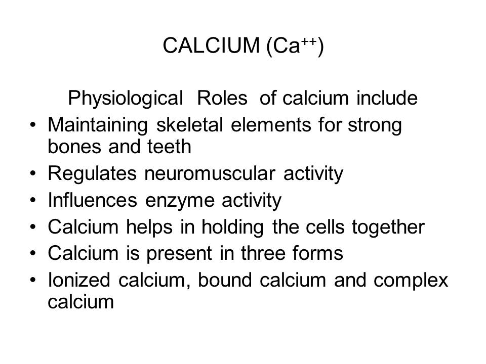 Calcium (CA++)