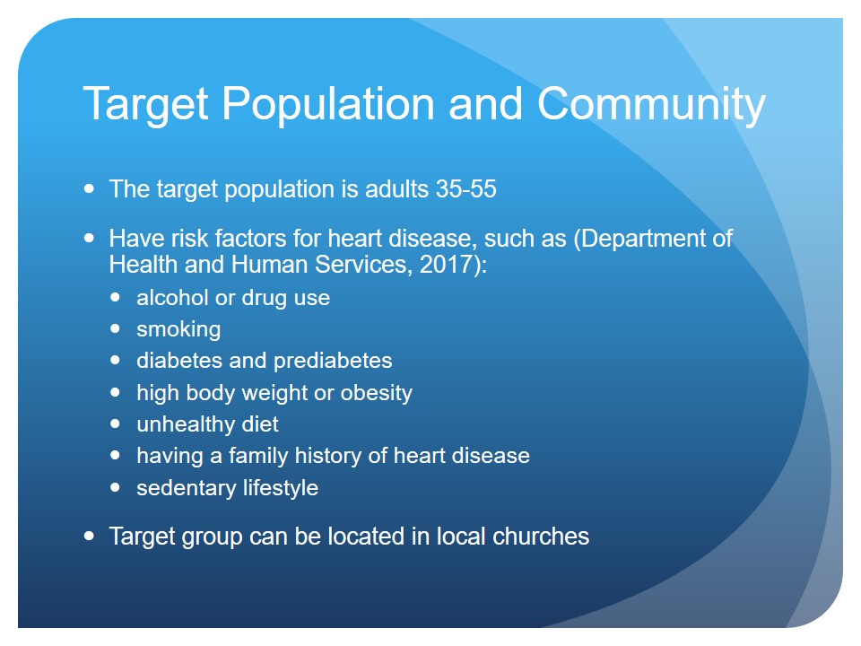 Target Population and Community